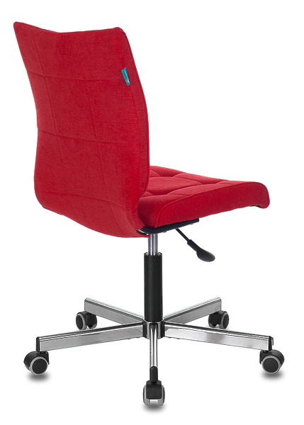 Кресло Бюрократ CH-330M/VELV88 (Office chair CH-330M red Velvet 88 cross metal хром) артикул 263213Si-1 фото 5