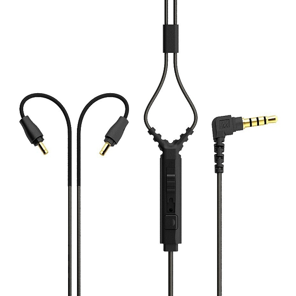 Кабель для наушников MEE Audio MX Pro и M6 Pro mic black артикул 198289Si-1