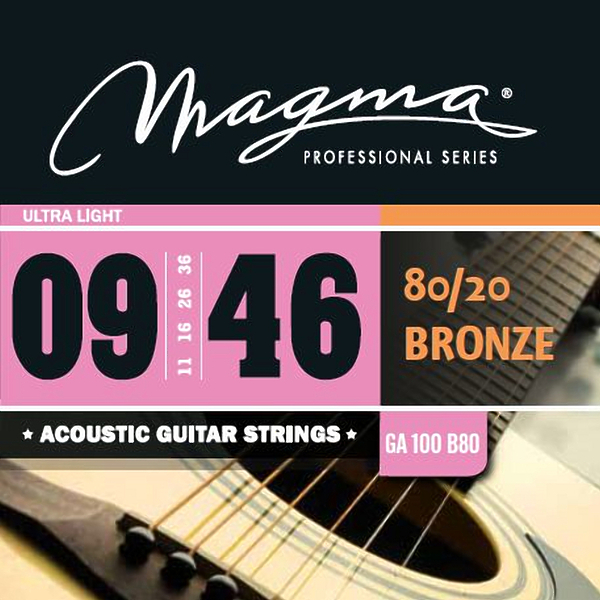 Струны для акустической гитары Magma GA100B80 артикул 334871Si-1