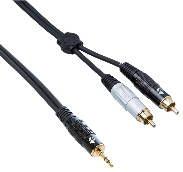 Кабель miniJack-2RCA Bespeco EAYMSR500 5 m артикул 257117Si-1