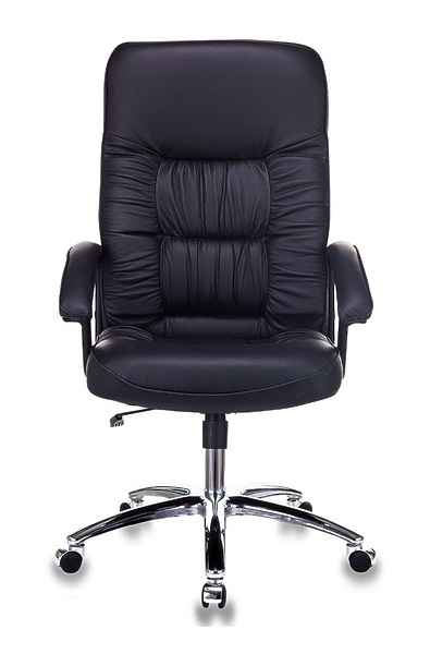 Кресло Бюрократ T-9908AXSN-AB (Office chair T-9908AXSN-AB black leather cross metal хром) артикул 263403Si-1 фото 3