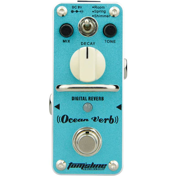 Педаль эффектов Tomsline AOV-3 OCEAN VERB Digital Reverb артикул 292821Si-1