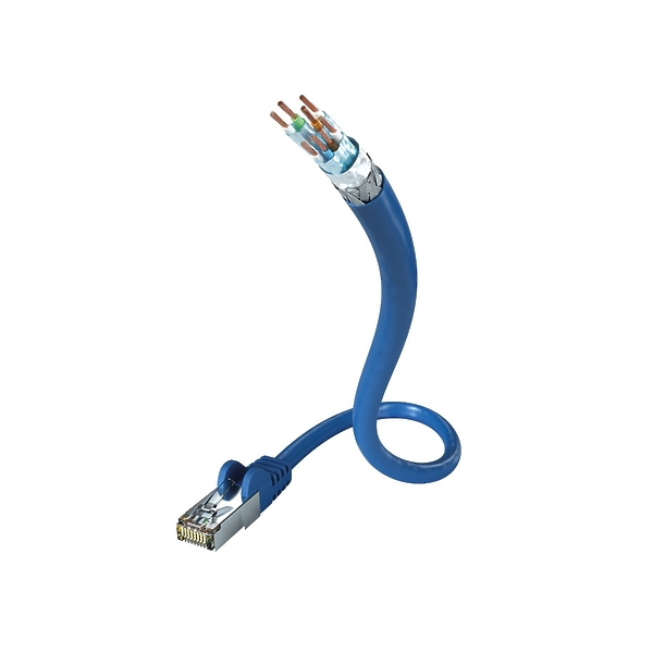 Кабель In-Akustik Profi CAT7 Ethernet Cable 15.0m S-FTP AWG 26 #00925015 артикул 190375Si-1