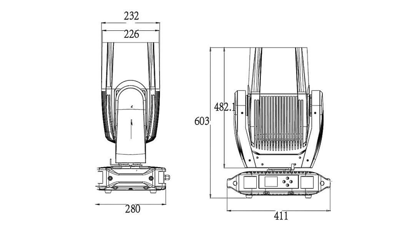 Поворотная голова Silver Star SS9461SCM NEPTUNE 300 BEAM артикул 297833Si-1 фото 4