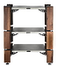 Стойка под Hi-Fi компоненты Solid Tech Hybrid Wood 3 Top (200x275x350 mm) Walnut/Concrete