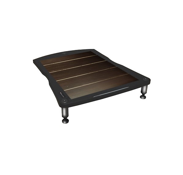 Подставка для усилителей мощности Bassocontinuo VIELLA 2.1 Wenge bottom shelf (ножки серебро) артикул 273886Si-1