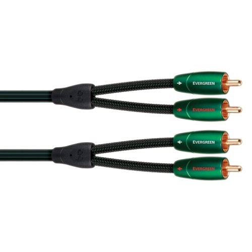 Кабель межблочный аудио AudioQuest Evergreen 1.5m (RCA-RCA) артикул 061946Si-1
