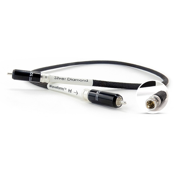 дубль Кабель межблочный аудио Tellurium Q Silver Diamond Waveform HF Digital RCA / BNC 1.0m артикул 189475Si-1