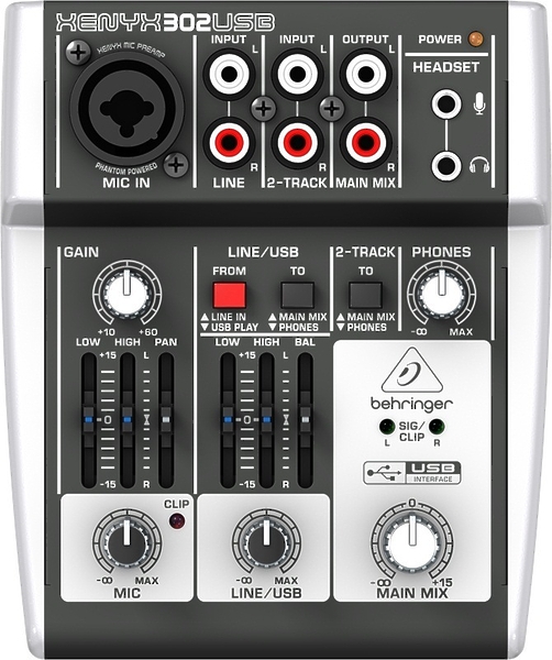 Микшерный пульт Behringer 302USB артикул 121720Si-1