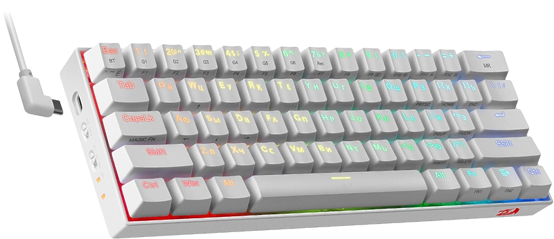 Игровая беспроводная клавиатура Redragon DRACONIC белая артикул 324019Si-1 фото 4