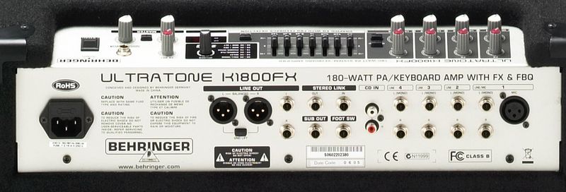 Behringer K1800FX артикул 121794Si-1 фото 4