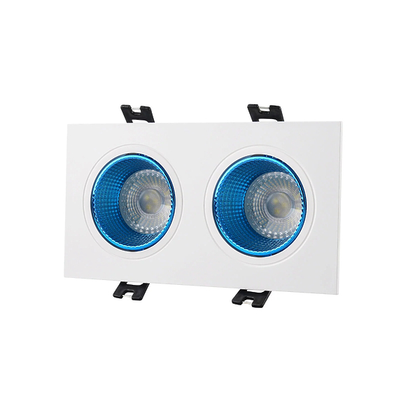 Светильник встраиваемый Denkirs DK3072-WH+CY (White Blue) артикул 270645Si-1