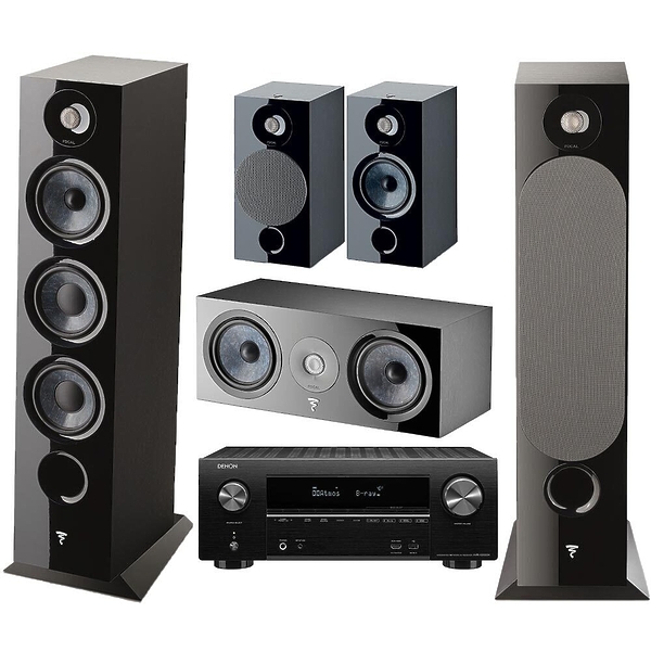 Комплект домашнего кинотеатра Focal Chora Set 5.0 (826+806+Center) Black + Denon AVR-X2600H black артикул 228157Si-1