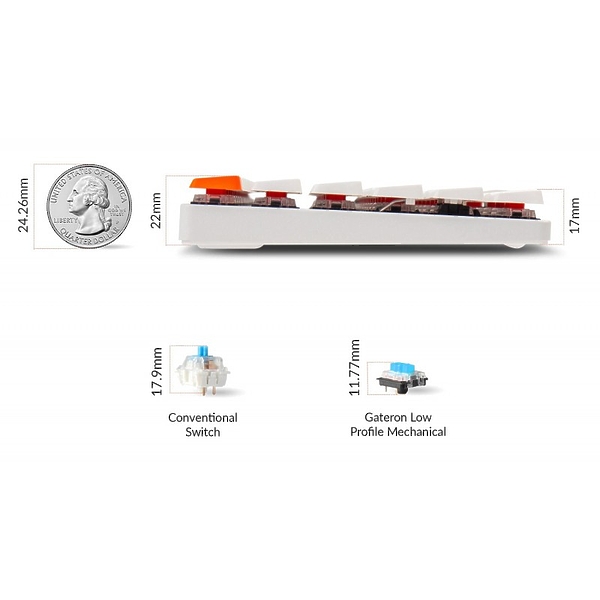 Беспроводная механическая клавиатура Keychron K3, Gateron Brown Switch артикул 318958Si-1 фото 4