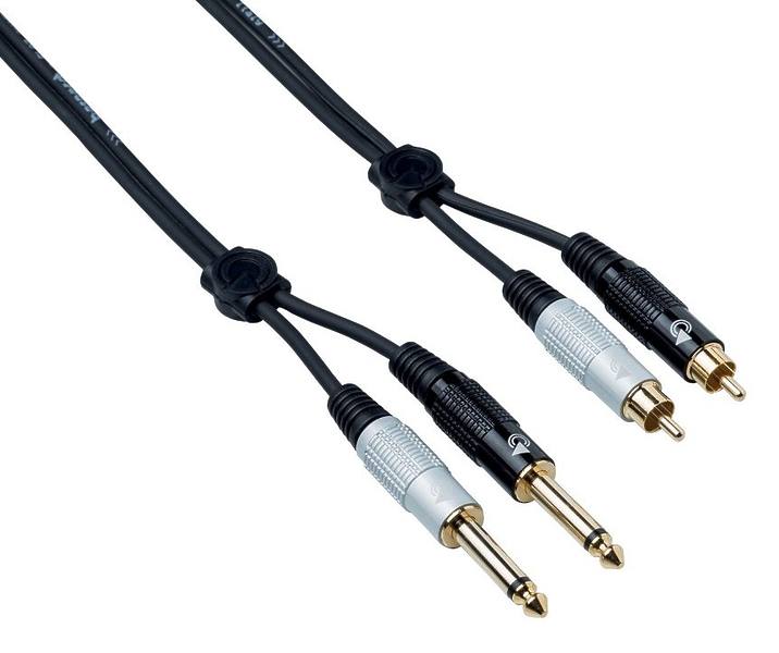 Кабель межблочный 2Jack-2RCA Bespeco EAY2JR300 3 m артикул 257204Si-1