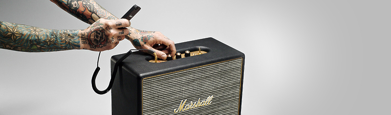 Портативная акустика Marshall Woburn black артикул 110332Si-1 фото 3