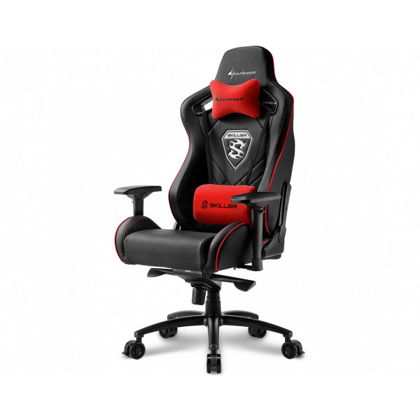 Кресло игровое Sharkoon SKILLER SGS4 BK/RD артикул 269931Si-1