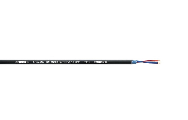 Микрофонный кабель Cordial CSP 1 BLACK артикул 300454Si-1