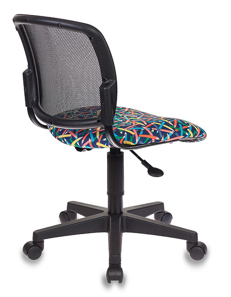 Кресло Бюрократ CH-296/PENCIL-BL (Children chair CH-296NX black pencils cross plastic) артикул 263402Si-1 фото 5
