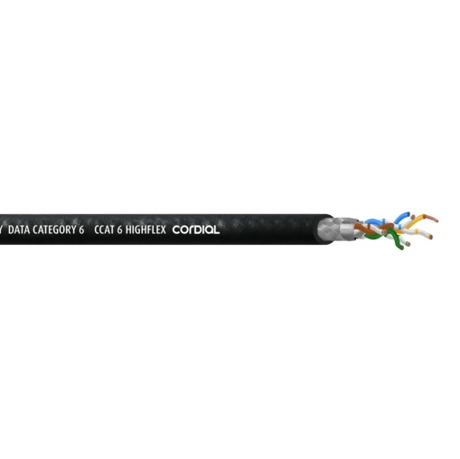 Ethernet кабель Cordial CCAT 6 HIGHFLEX BLACK артикул 300462Si-1