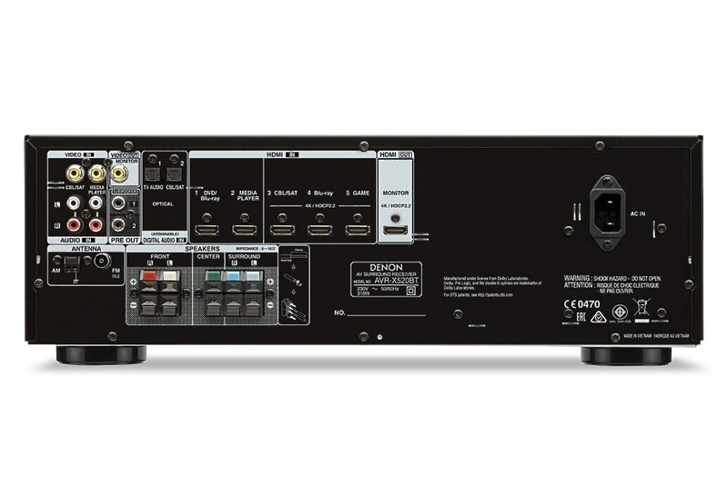 AV ресивер Denon AVR-X520BT black артикул 120882Si-1 фото 3
