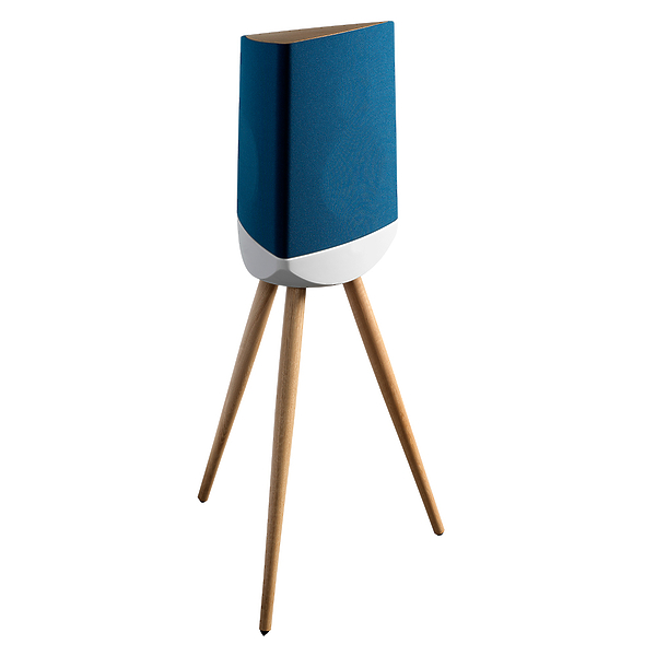 Полочная акустика Lyngdorf Cue-100 petrol blue with white base артикул 294215Si-1