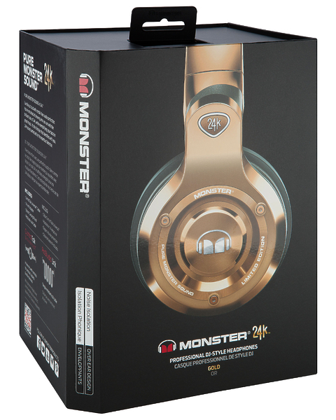 Наушники Monster 24K DJ Over-Ear Gold (128585-00) артикул 163196Si-1 фото 11