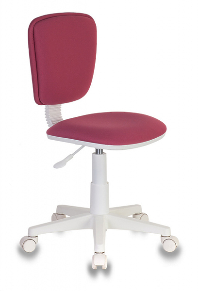 Кресло Бюрократ CH-W204NX/26-31 (Children chair CH-W204NX pink 26-31 cross plastic plastik белый) артикул 263342Si-1