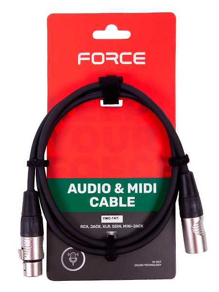 Кабель микрофонный / коммутационный FORCE FMC-14/1 артикул 265690Si-1