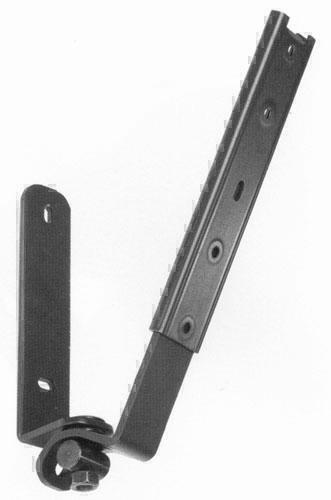 EuroMet BS/W-1 Настенный кронштейн для установки громкоговорителя до 5кг, пластина 196 х 30 mm, с регулировками поворота и наклона, сталь черного цвета. артикул 340302SI-1