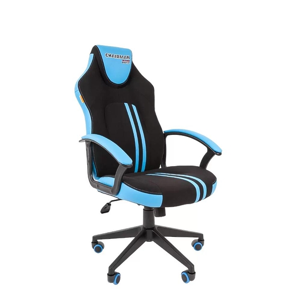 Кресло игровое Chairman game 26 00-07053959 Black/Blue артикул 269967Si-1