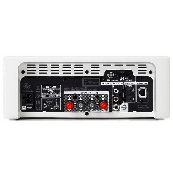 Минисистема Denon CEOL N10 White (RCD-N10+SC-N10) артикул 181425Si-1 фото 4