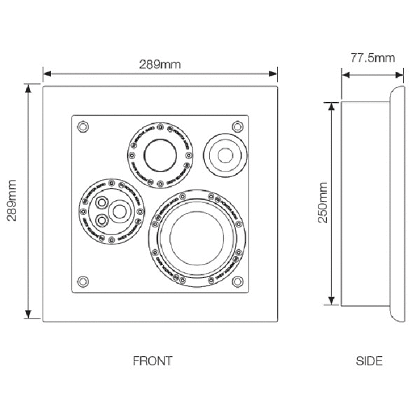 Настенная акустика Monitor Audio SoundFrame 3 On Wall white артикул 072737Si-1 фото 4