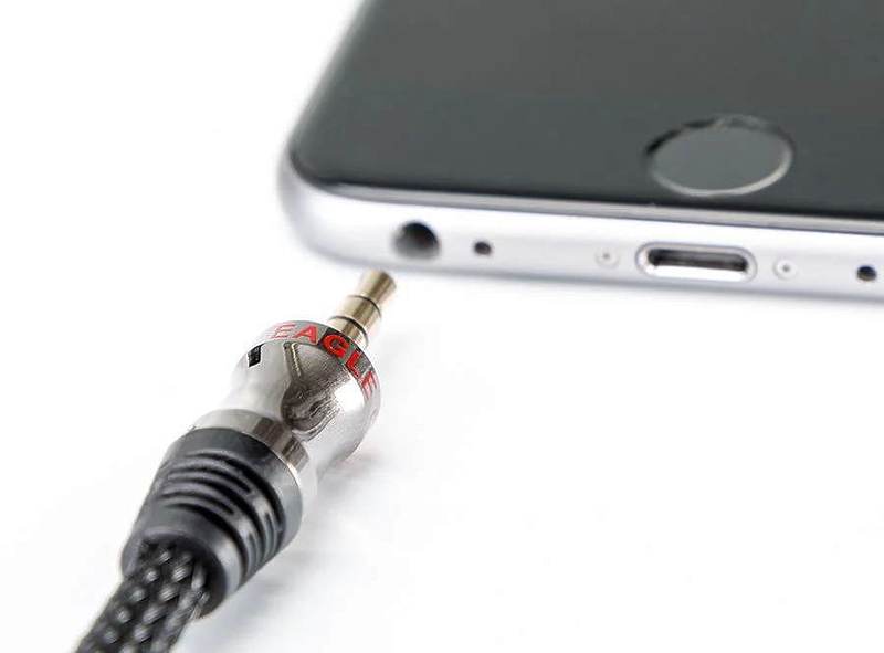 Кабель межблочный Eagle Cable DELUXE Mini (m) - Mini (m) 0.8m #10071008 артикул 250154Si-1 фото 6