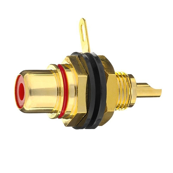 Разъем In-Akustik Premium RCA-Panel Jack red 1 pc #0090801002 артикул 168700Si-1