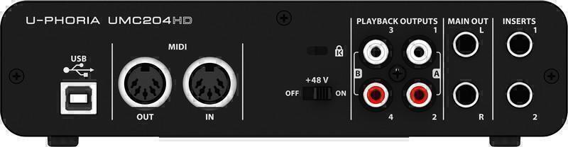 Behringer UMC204HD артикул 406445-1 фото 3