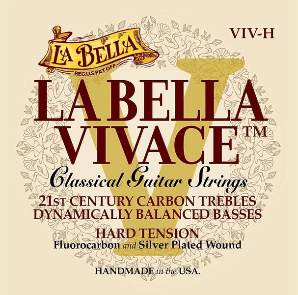 Струны для классической гитары La Bella VIV-H Vivace артикул 291074Si-1