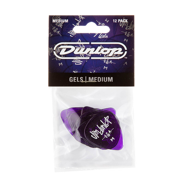 Медиаторы Dunlop 486PMD Gels M Purple (12 шт) артикул 319507Si-1