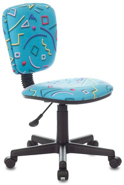 Кресло Бюрократ CH-204NX/STICK-BLUE (Children chair CH-204NX blue Sticks 06 cross plastic) артикул 263297Si-1