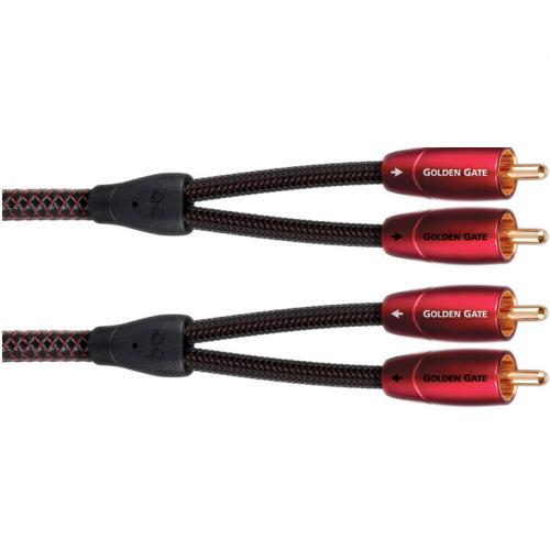 Кабель межблочный AudioQuest Golden Gate 2.0m (RCA-RCA) артикул 064303Si-1