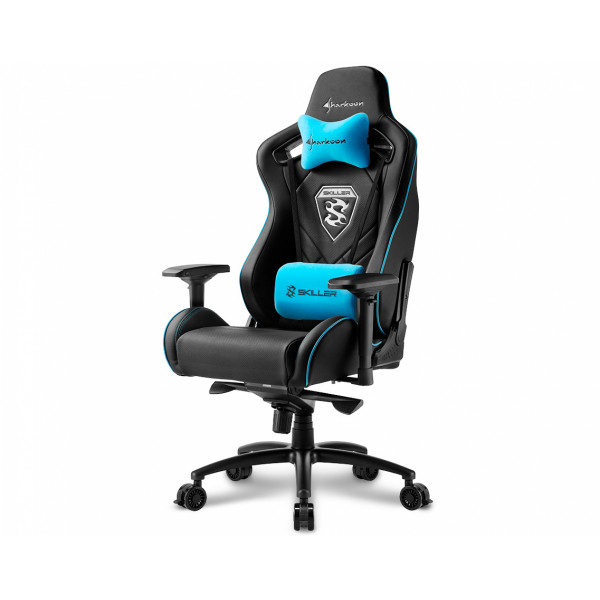 Кресло игровое Sharkoon SKILLER SGS4 BK/BU артикул 269929Si-1