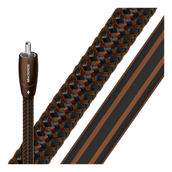 Кабель межблочный аудио AudioQuest Mackenzie RCA-RCA 0.75m Braided артикул 163606Si-1