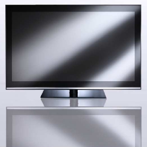 LED телевизор Hantarex 46" SLIM STRIPE blk / mir (серебристое зеркало в черной рамке) артикул 329302FV-1