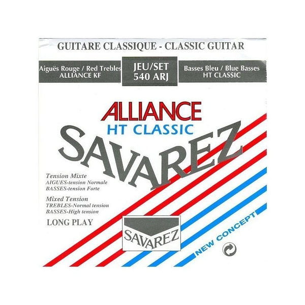 Струны для гитары Savarez 540ARJ  Alliance HT Classic Red/Blue артикул 279497Si-1