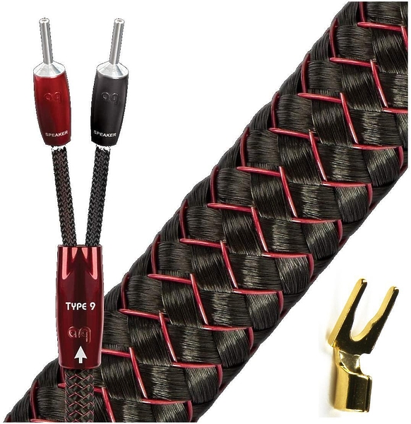 Кабель акустический AudioQuest Type 9 FR-SPADEG (2.0 м) артикул 227005Si-1