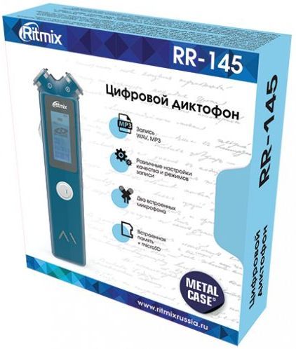 Диктофон Ritmix RR-145 8GB black артикул 264729Si-1 фото 4