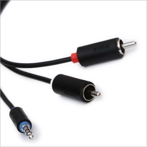 Кабель межблочный Prolink PB103-0500 (3.5Jack - 2RCA (M-M), стерео-аудио, 5м.) артикул 120650Si-1