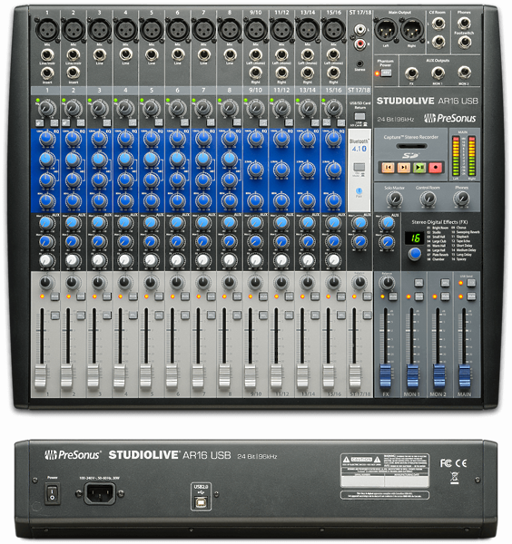 Микшер PreSonus StudioLive AR16 USB артикул 159234Si-1 фото 5