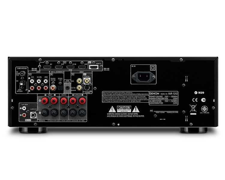 AV Ресивер Denon AVR-1312 Black артикул 228167SI-1 фото 4