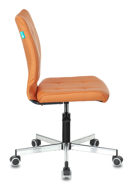 Кресло Бюрократ CH-330M/OR-20 (Office chair CH-330M orange Orion-20 eco.leather cross metal хром) артикул 263494Si-1 фото 4